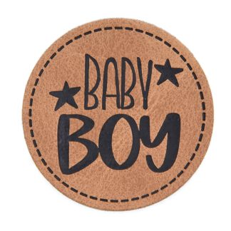 Label Kunstleder *Baby boy*