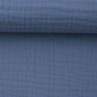 Musselin Rauchblau