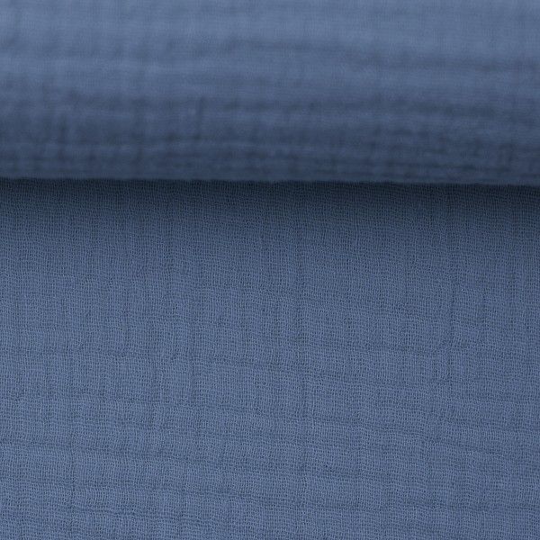 Musselin Rauchblau