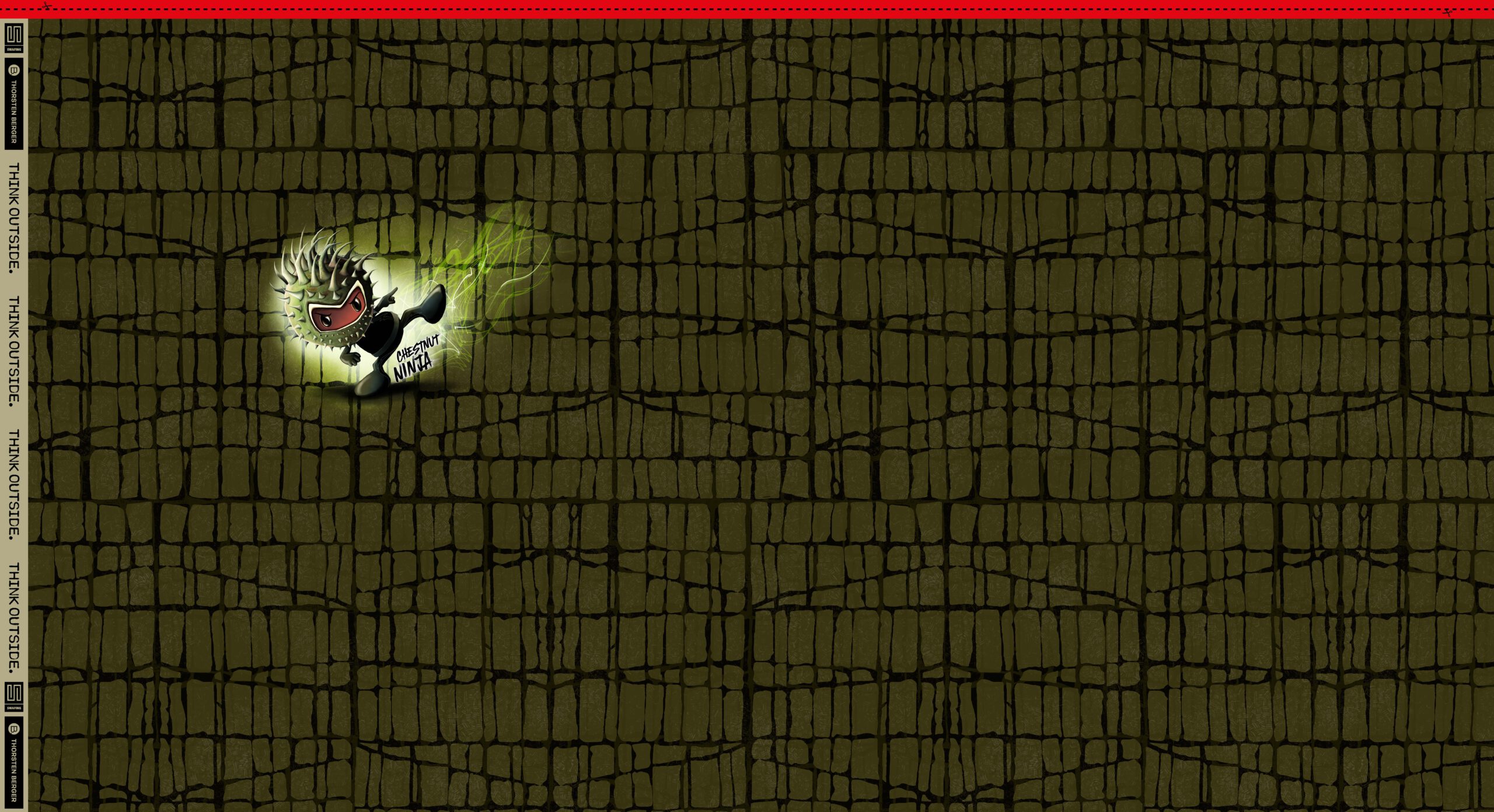 French Terry Thorsten Berger Chestnut Ninja – Bild 2