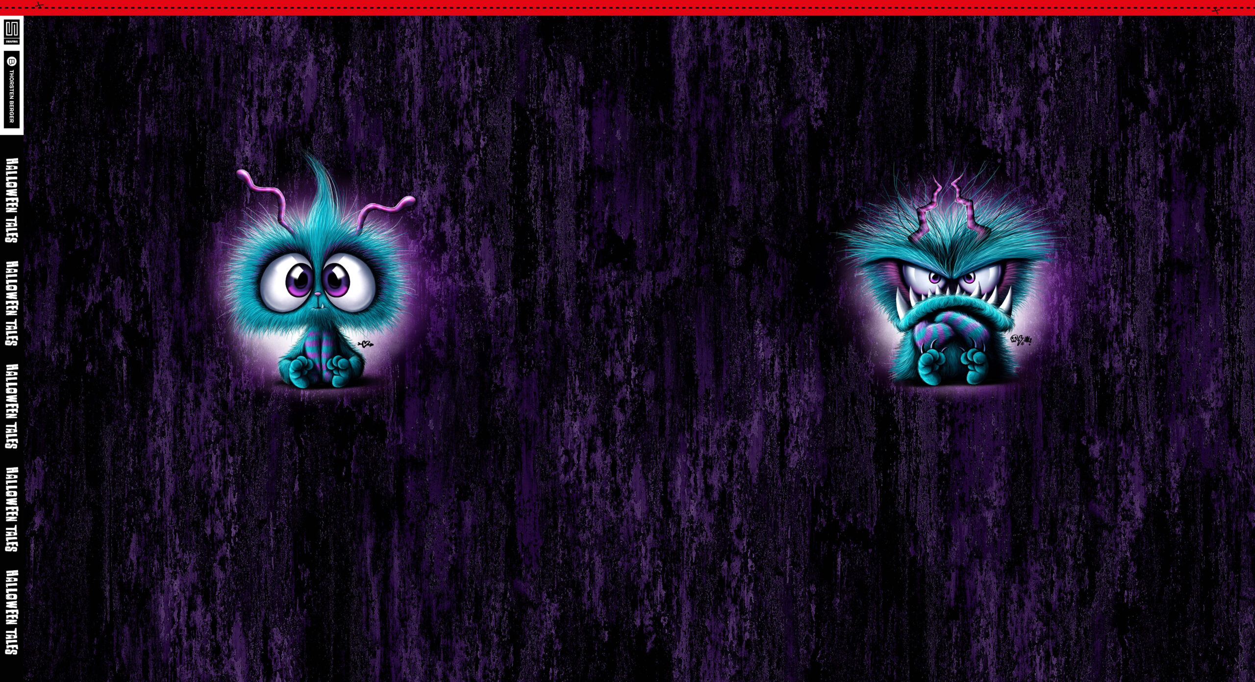 French Terry Thorsten Berger Halloween Tales Monsta Nibble – Bild 2