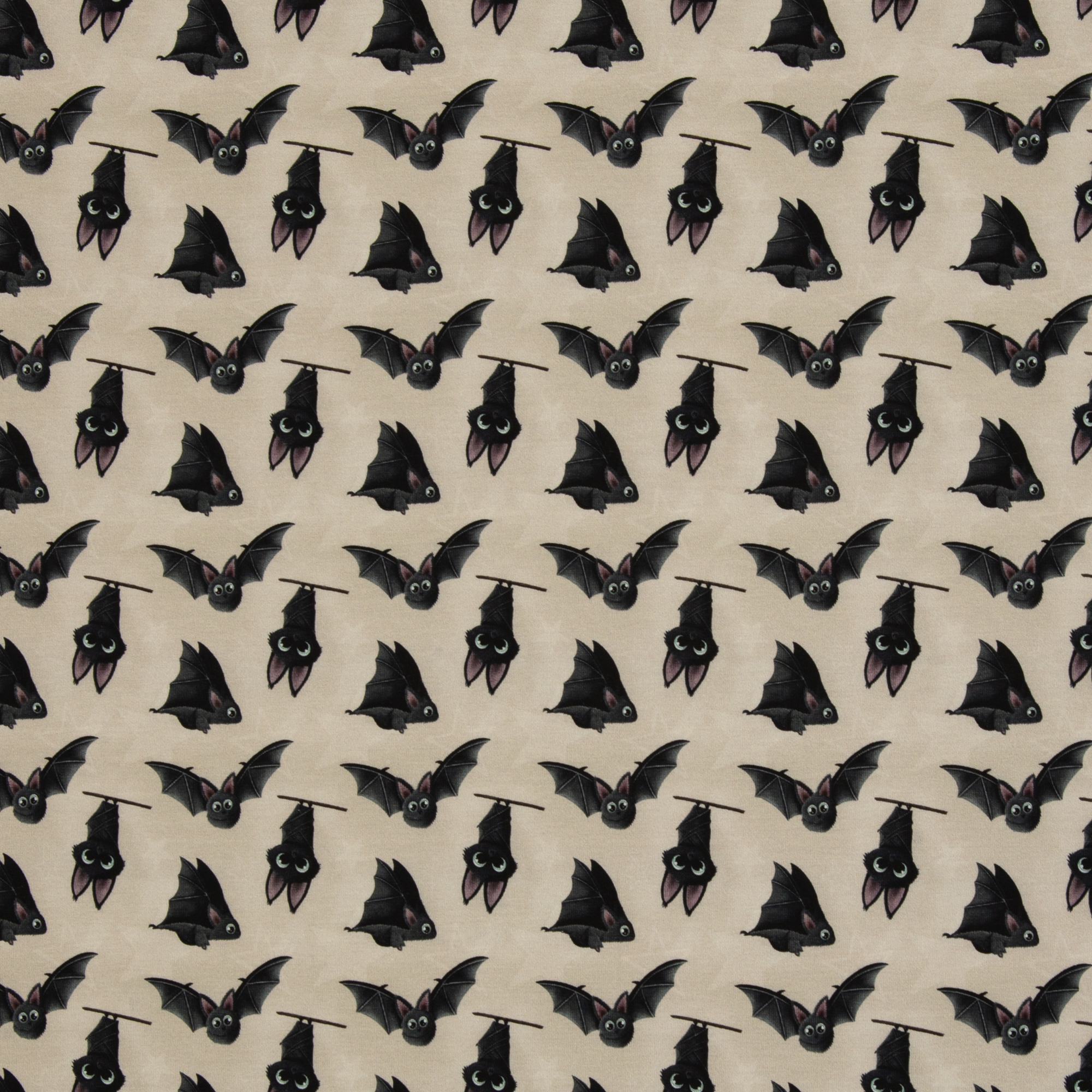 Jersey Bruce & Friends Fledermäuse Beige by Mrs. Mint Design