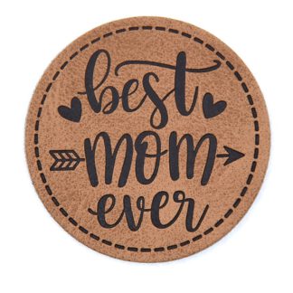 Label Kunstleder *Best Mom*