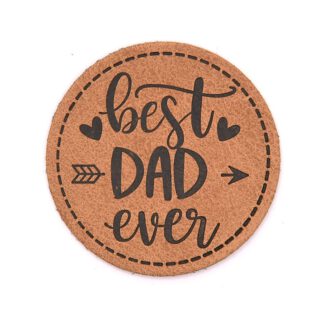 Label Kunstleder *Best Dad*