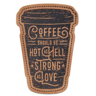 Label Kunstleder *Coffee*