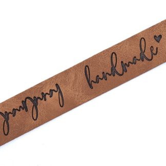 Knicklabel Kunstleder *handmade*