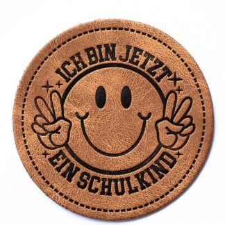 Label Kunstleder *Ich bin jetzt ein Schulkind*