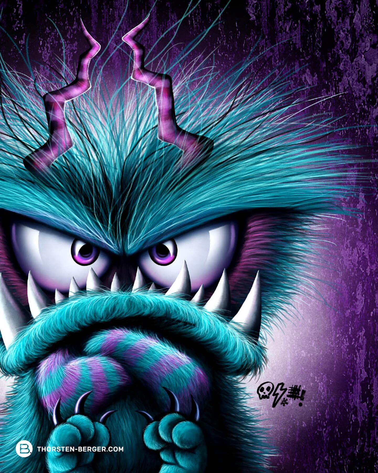 French Terry Thorsten Berger Halloween Tales Monsta Nibble – Bild 3