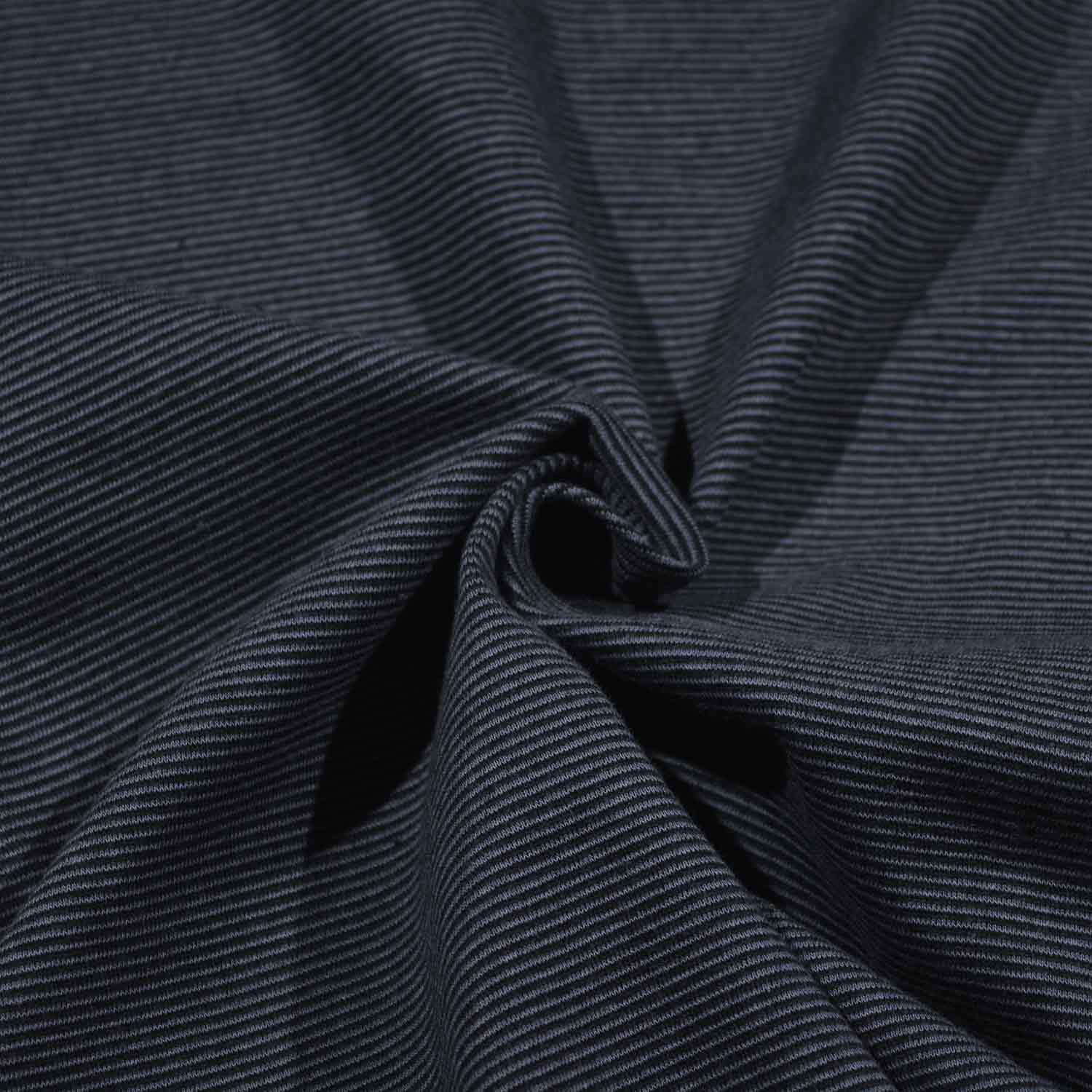 Bündchen Streifen Schwarz/ grau