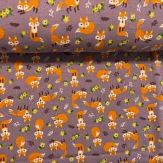 Alpenfleece Füchse lila