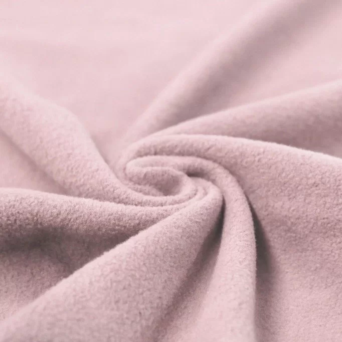 Baumwollfleece Nude Rosa
