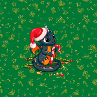 Panel Christmas Smokey Grün