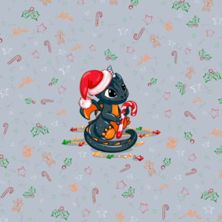 Panel Christmas Smokey Grau (farbig)