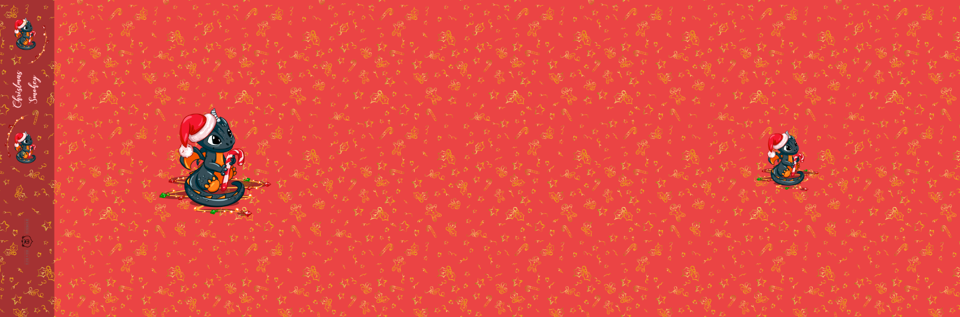 Panel Christmas Smokey Rot – Bild 2