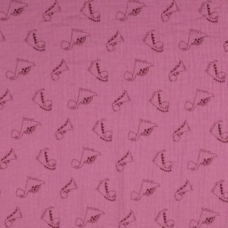 Musselin Dino Brombeere