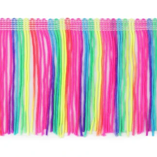 Fransenborte neon schmal