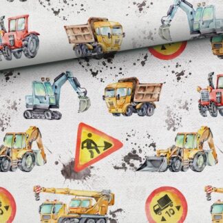 French Terry Bagger Trecker Baumaschinen