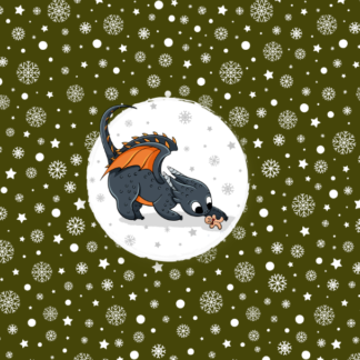 Panel Leckermäulchen Dunkelgrün