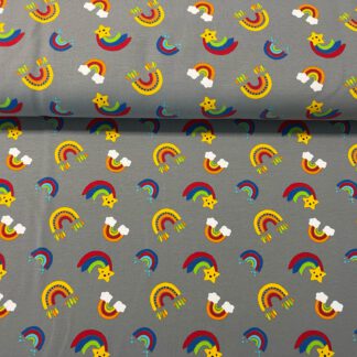 French Terry Regenbögen