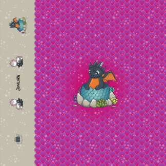 Jersey Panel Babysmokey, Pink, *Überbreite*