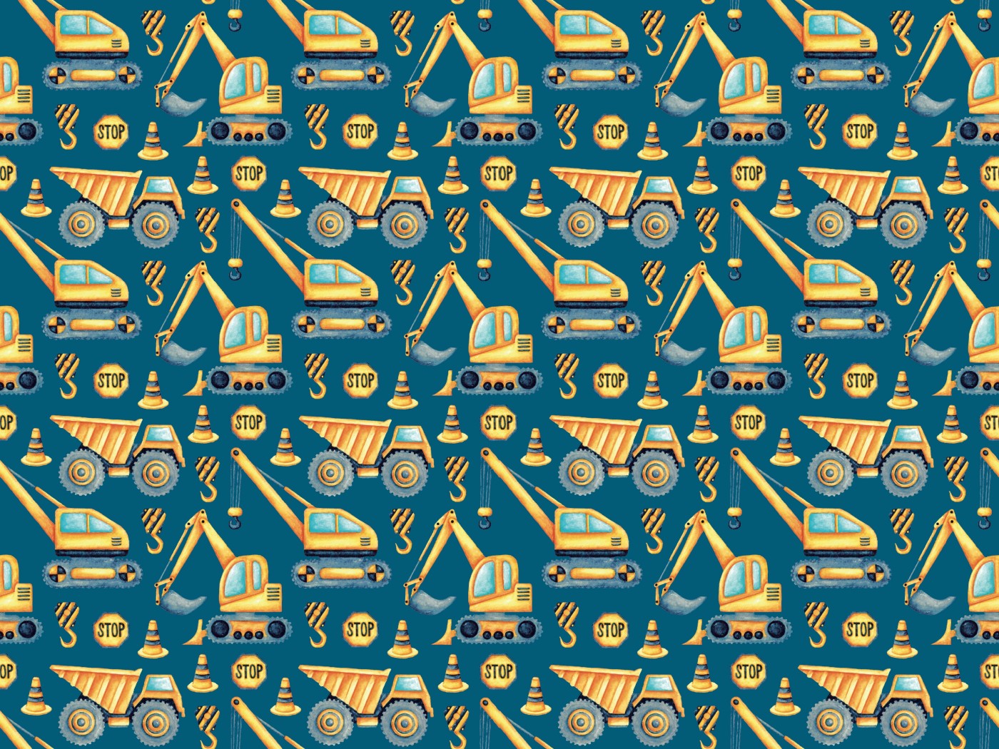 Jersey Baustelle petrol