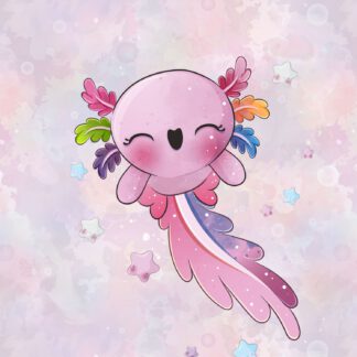 French Terry Panel Axolotl