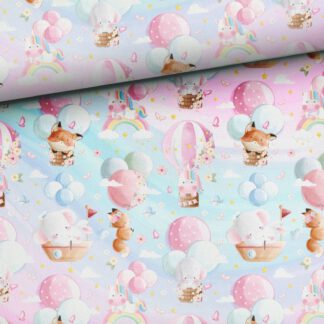 French Terry Luftballon Tiere