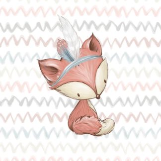 French Terry Panel Waldfreunde Fuchs