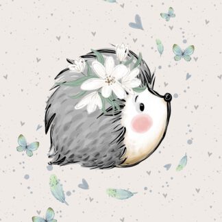 French Terry Panel Boho Igel