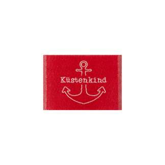 Webetikett Küstenkind, rot