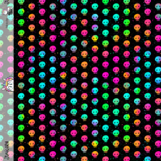 French Terry EP Neon Skulls *Überbreite*