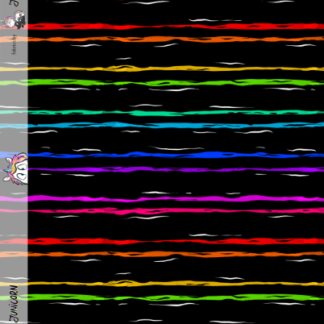 French Terry EP Regenbogen Streifen *Überbreite*