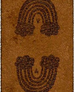 Knick- Label Regenbogen, camel