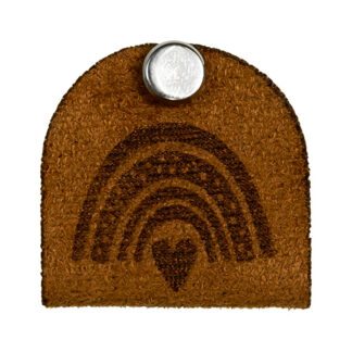 Label Regenbogen, braun