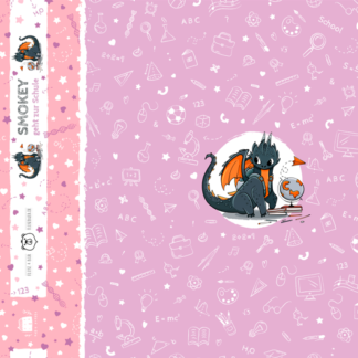 Panel Smokey geht zur Schule Flieder