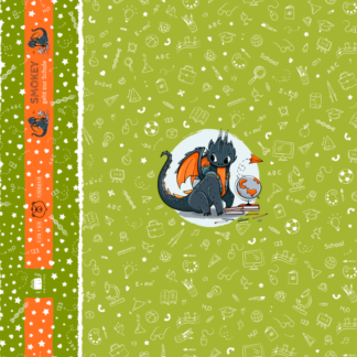 Panel Smokey geht zur Schule Grün, hell