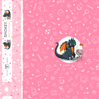 Panel Smokey geht zur Schule Rosa