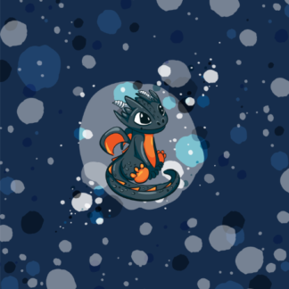 Jersey Panel Smokey sitzend, Navy *Überbreite*