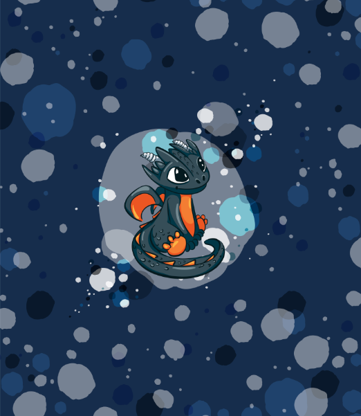 Jersey Panel Smokey sitzend, Navy *Überbreite*