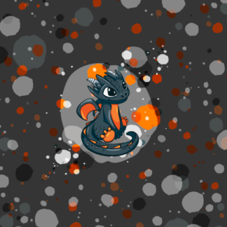 Jersey Panel Smokey sitzend, Schwarz *Überbreite*